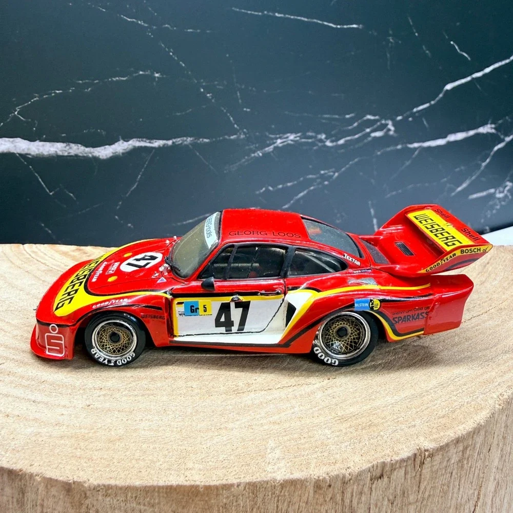 Record Porsche 935 Turbo Georg Loos Gelo Racing 1:43 Scale Model Car France Red